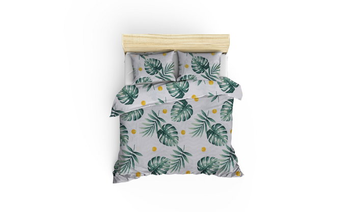L'essentiel linge de maison Kapitone Monstera - Green L'essentiel linge de maison Kapitone Monstera - Green